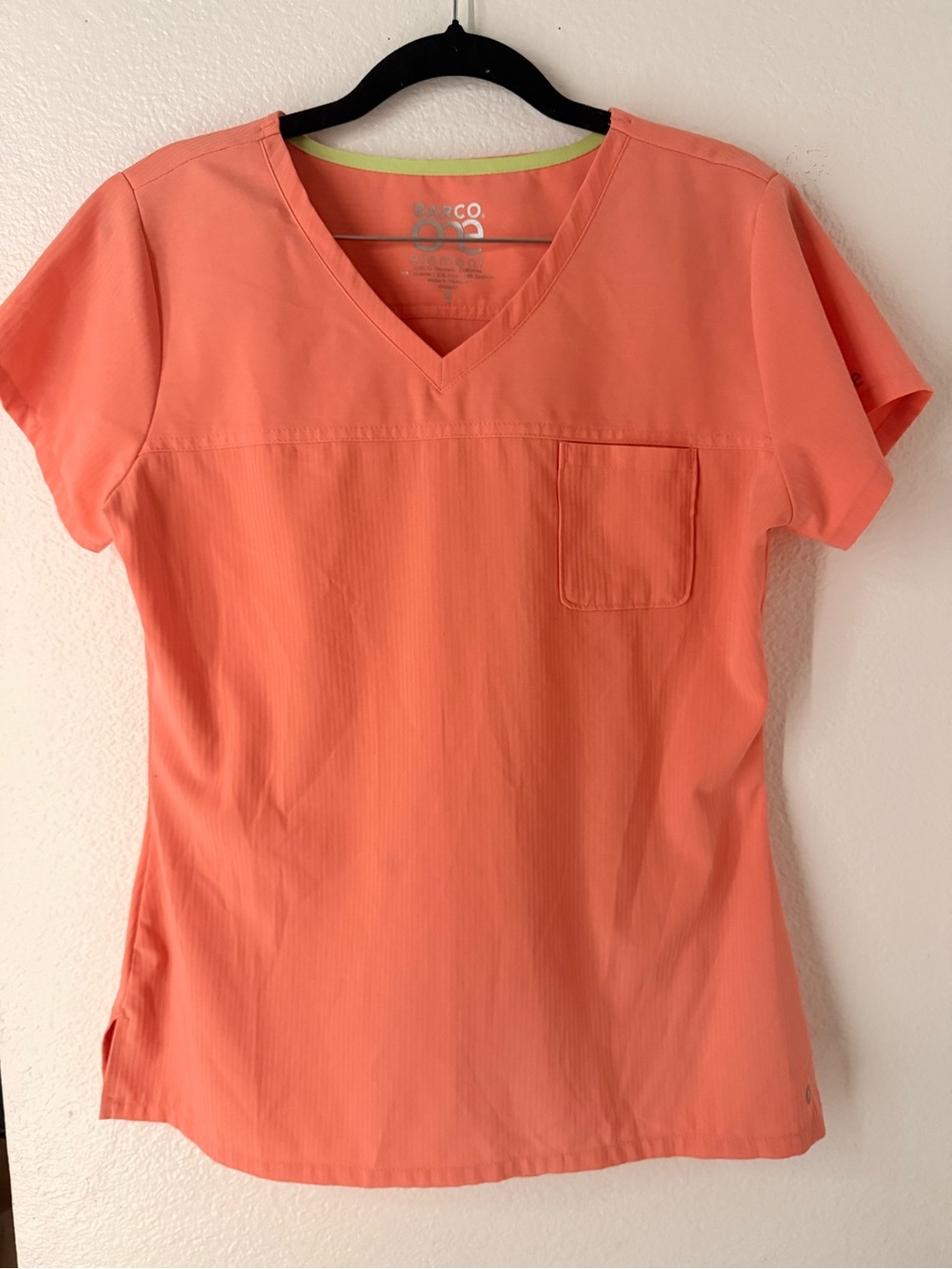 Barco One Uniforms Women’s V-Neck Scrub Top in Coral